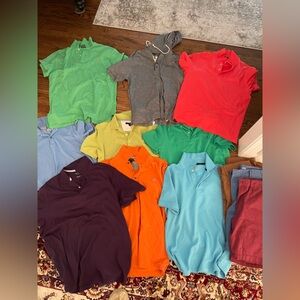 Men’s polo size medium in almost no condition total of eight polos